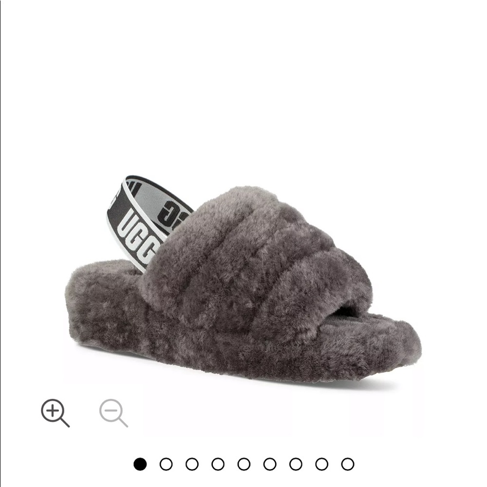 UGG Womens Fluff Yeah Shearling Slingback Slippers